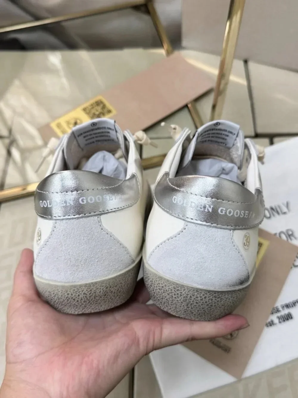 Golden Goose white low